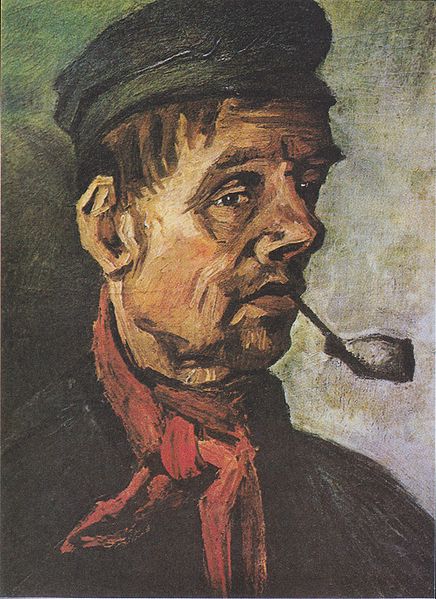 Head of a peasant with a clay-pipe